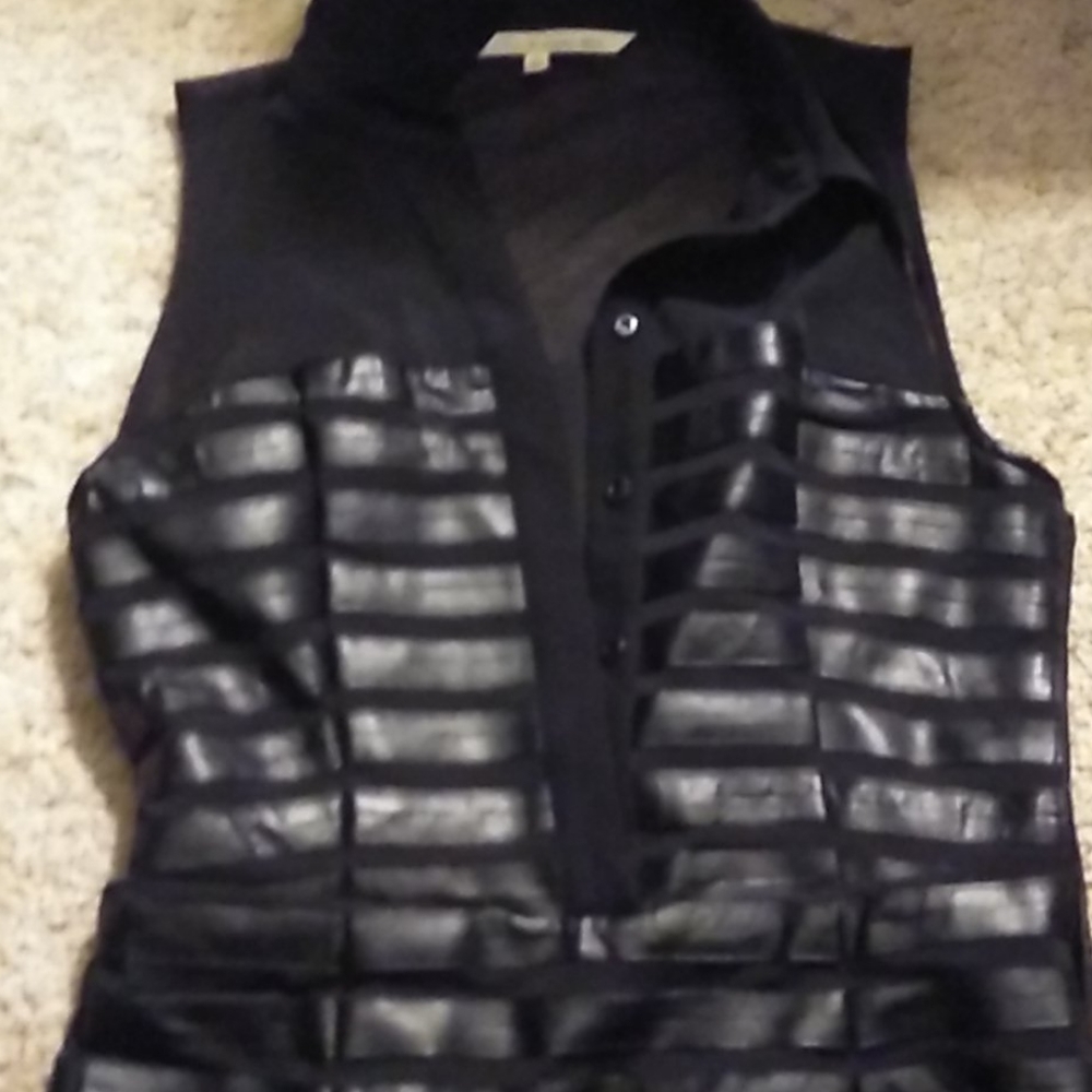 Leather dress